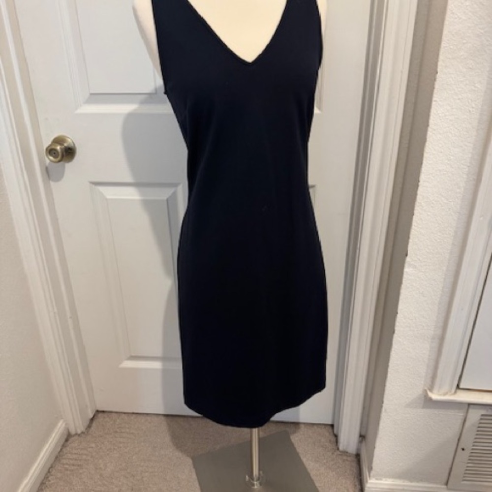 Calvin Klein Black V-Neck Dress